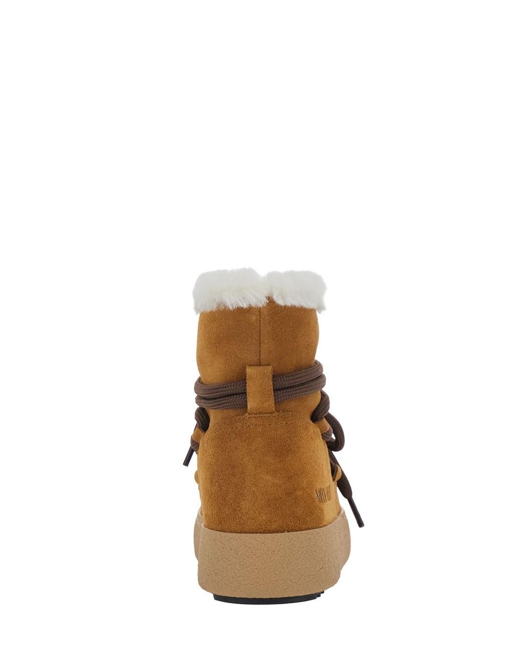 Moon Boot Brown Ltrack Sofia Mini Ankle Boots With Rubber Sole