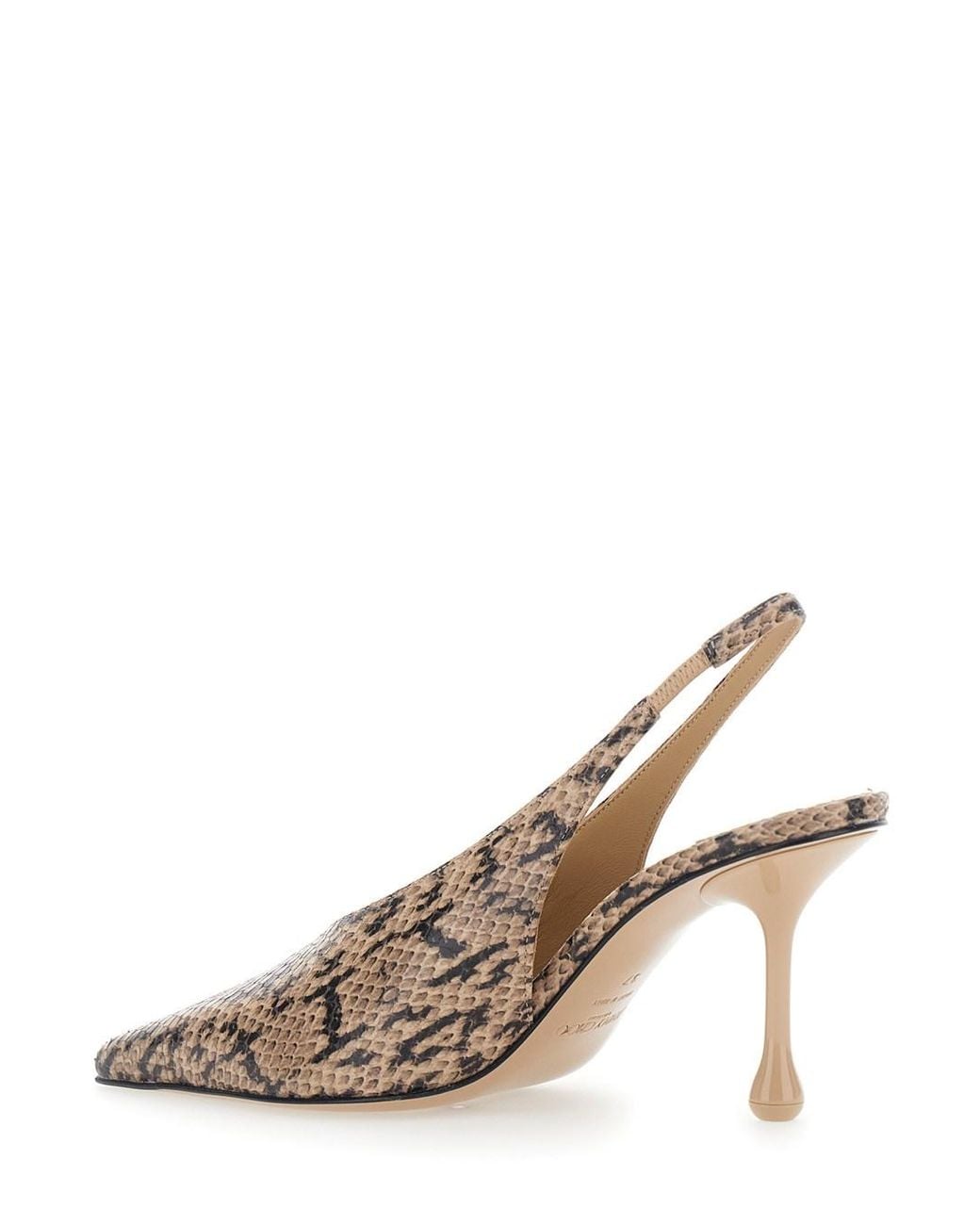 Jimmy Choo Metallic Slingback Pumps Isa Leather Goat