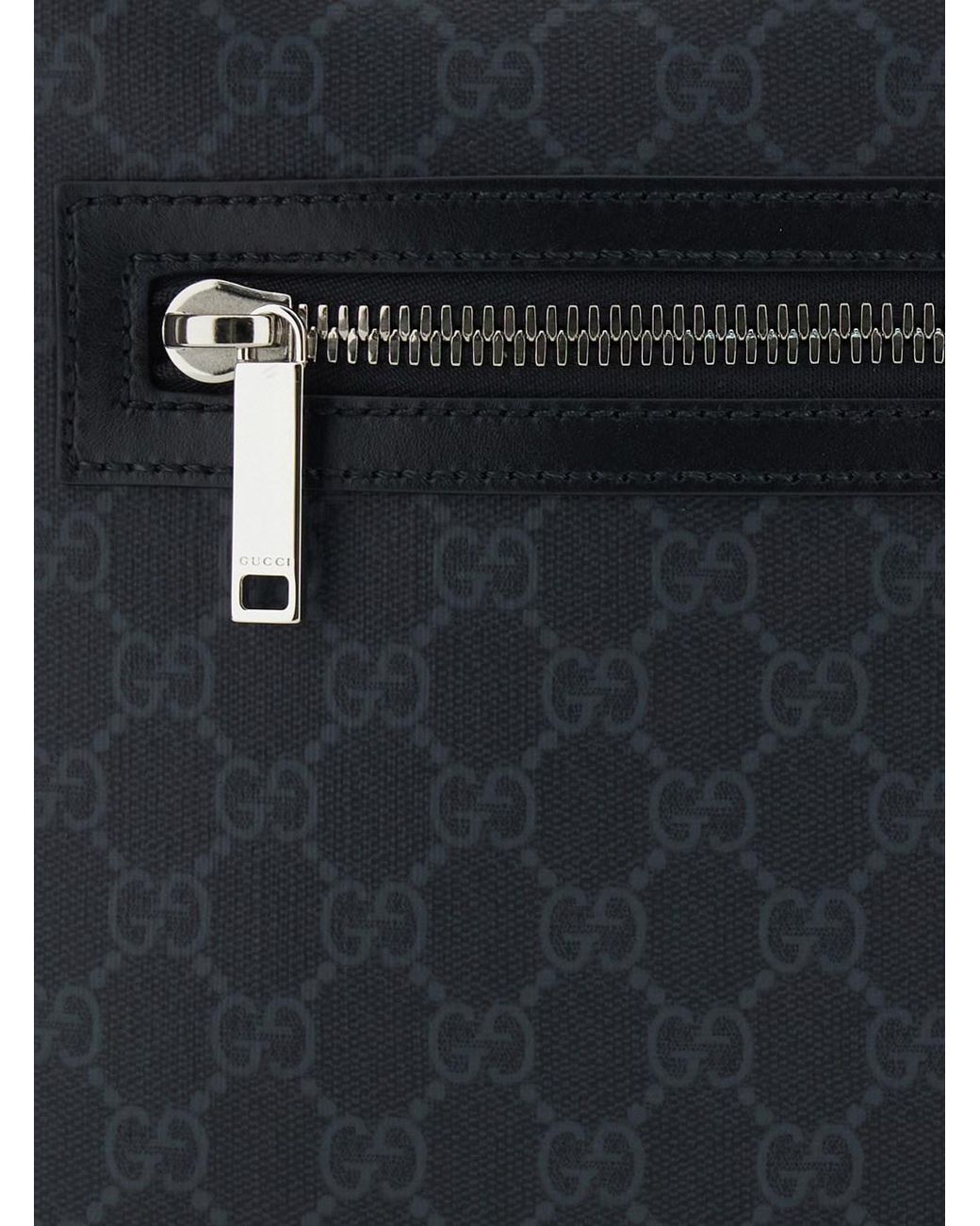 Borsa A Tracolla Con Tracolla Regolabile Con Motivo Web E Una Ta di Gucci in Black da Uomo