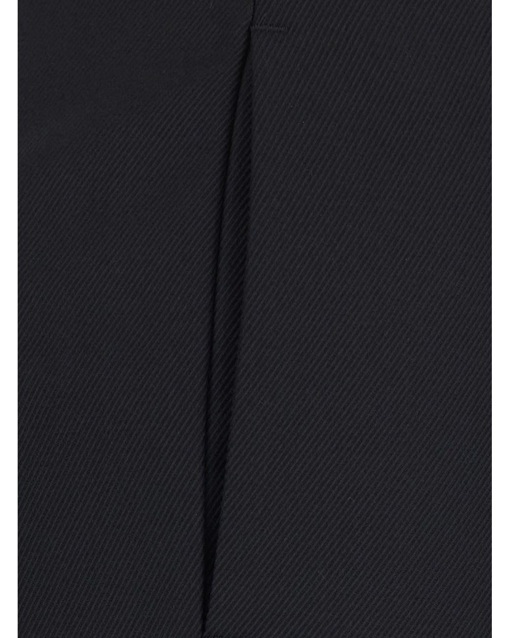 Tela Black 'Andrew' Pants With Cuffed Hem