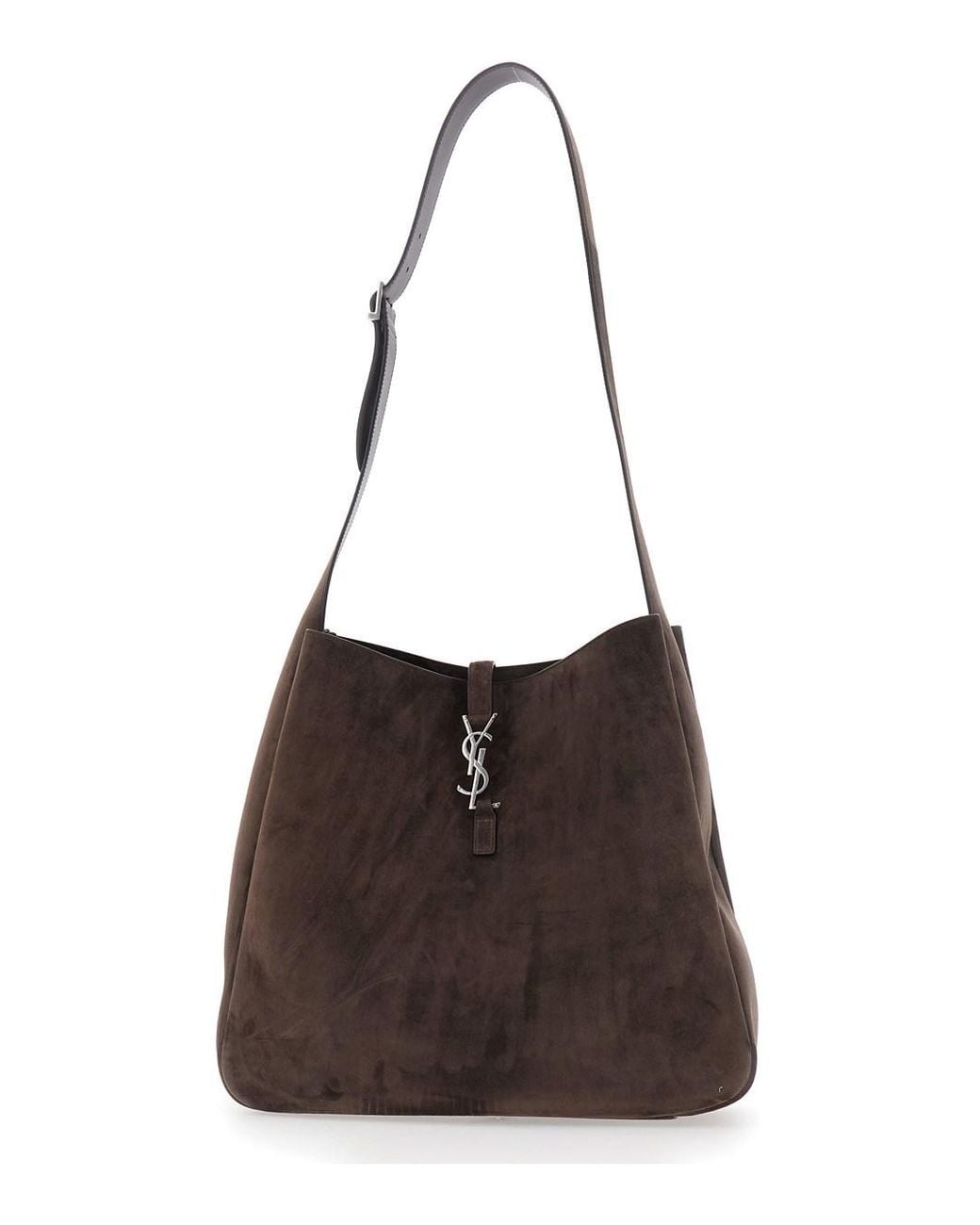 Saint Laurent Brown Hobo Maxi Suede for men