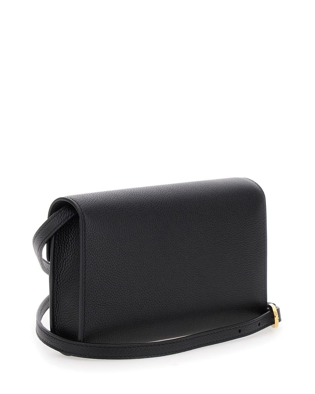 Borsa A Spalla 'Symmetry' Con Chiusura Con Placca Sul Fronte I di SAVETTE in Black