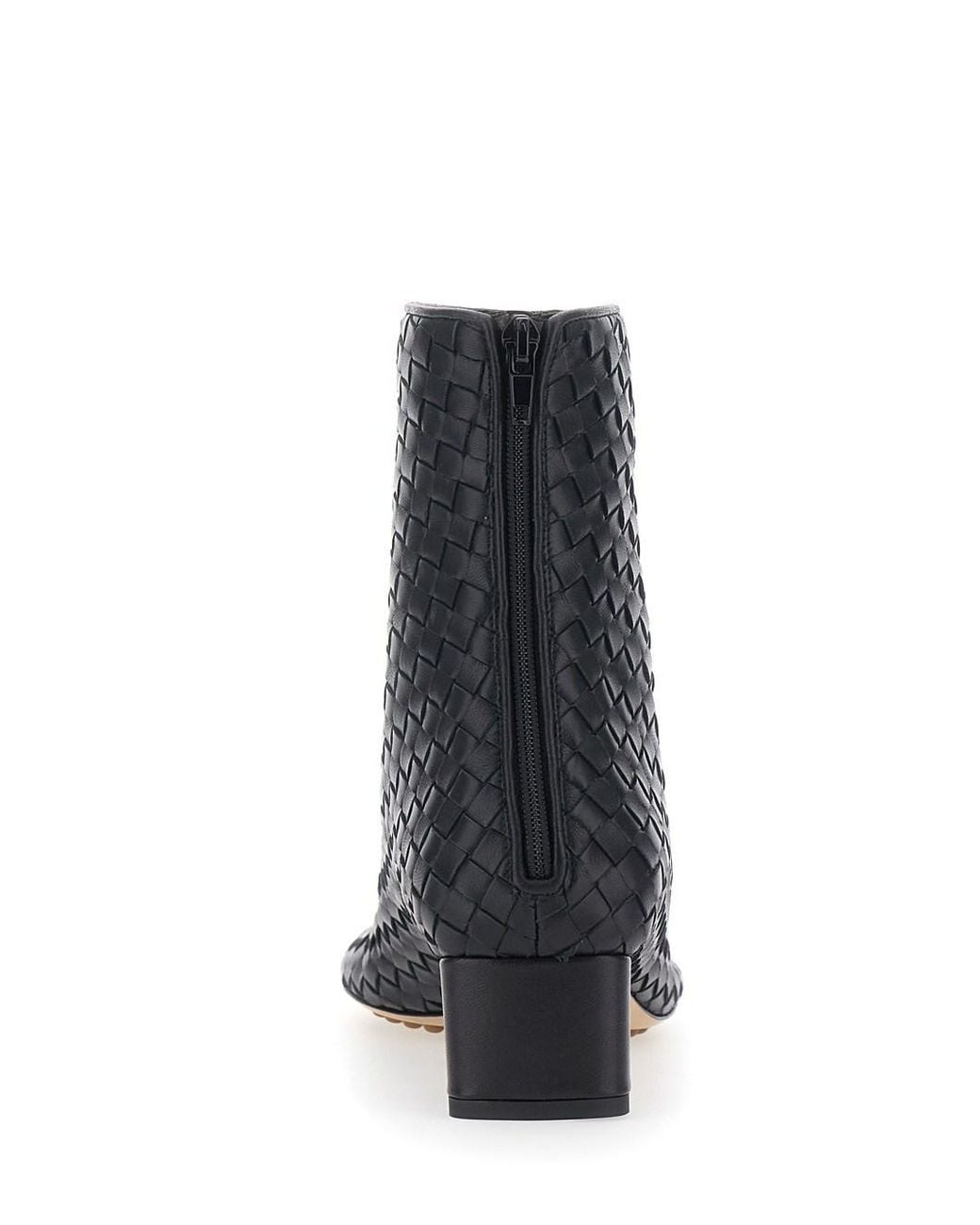 Bottega Veneta Black Cherry Kitten Zipped Ankle Boot