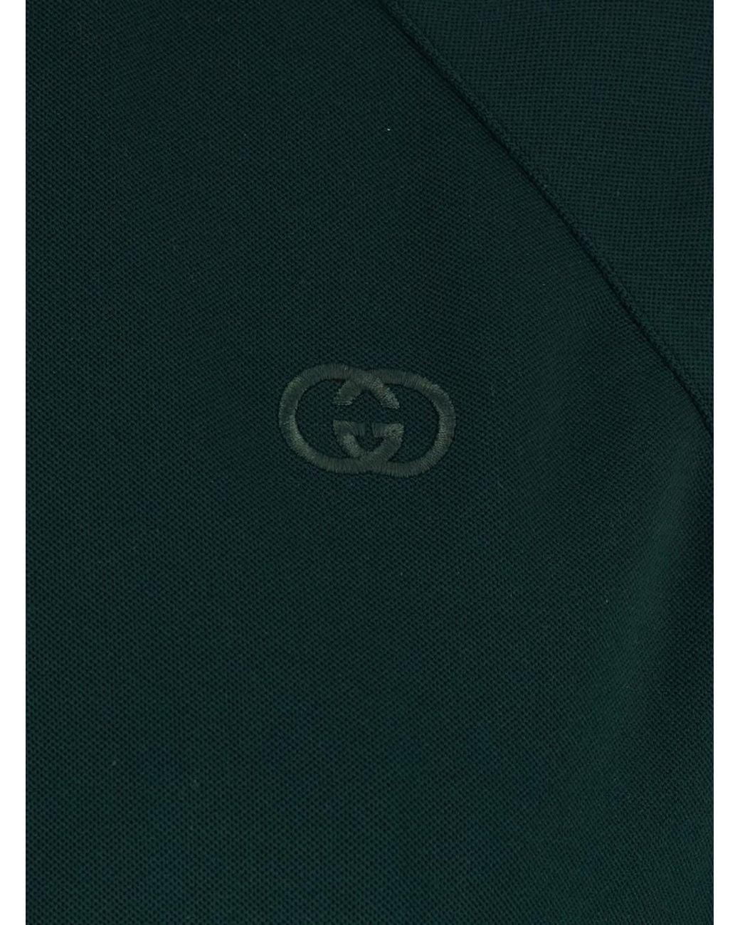 Gucci Green Sweatshirt High Neck Polyester Sweatshirts