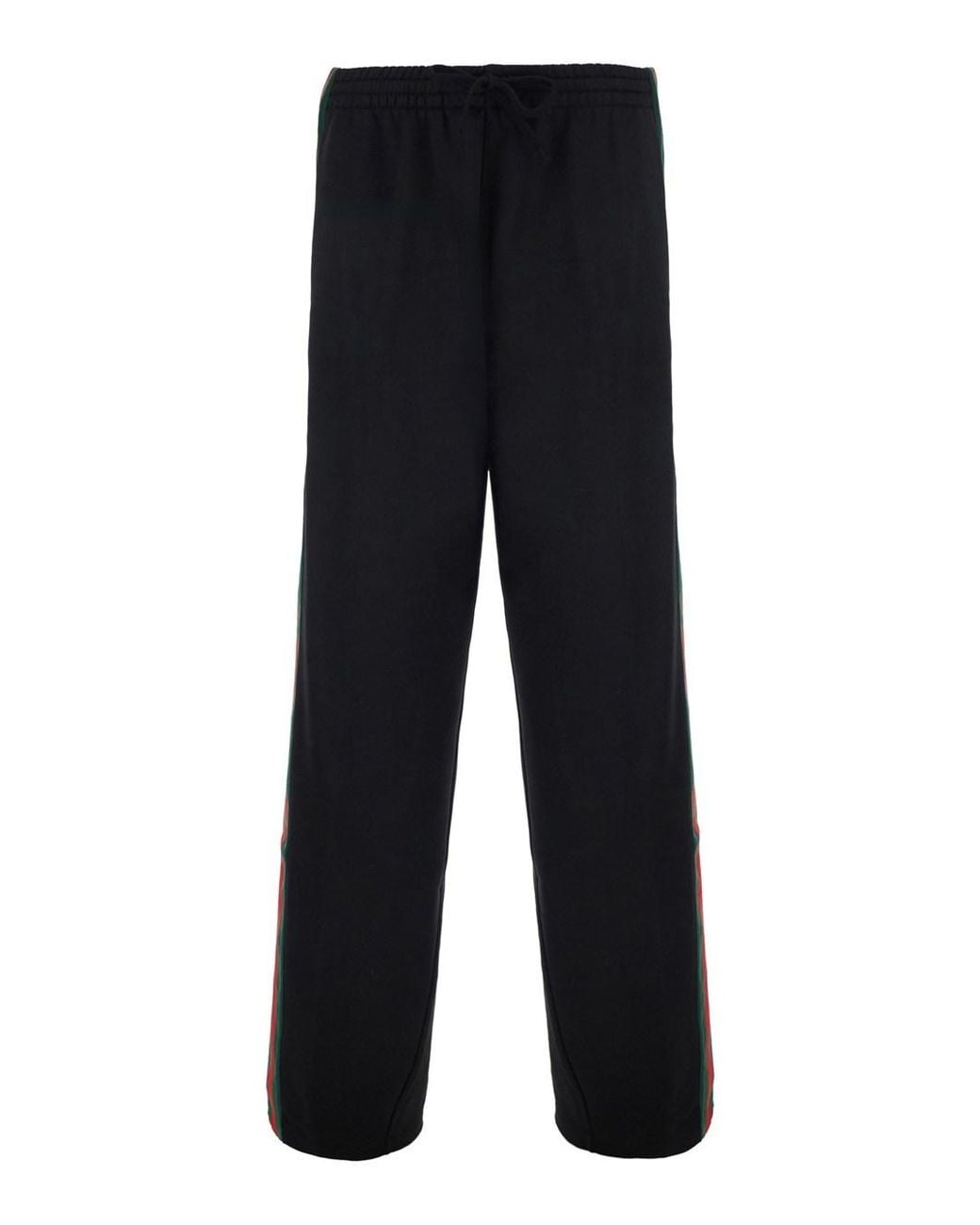 Gucci Black Trousers Web Detail Silk for men
