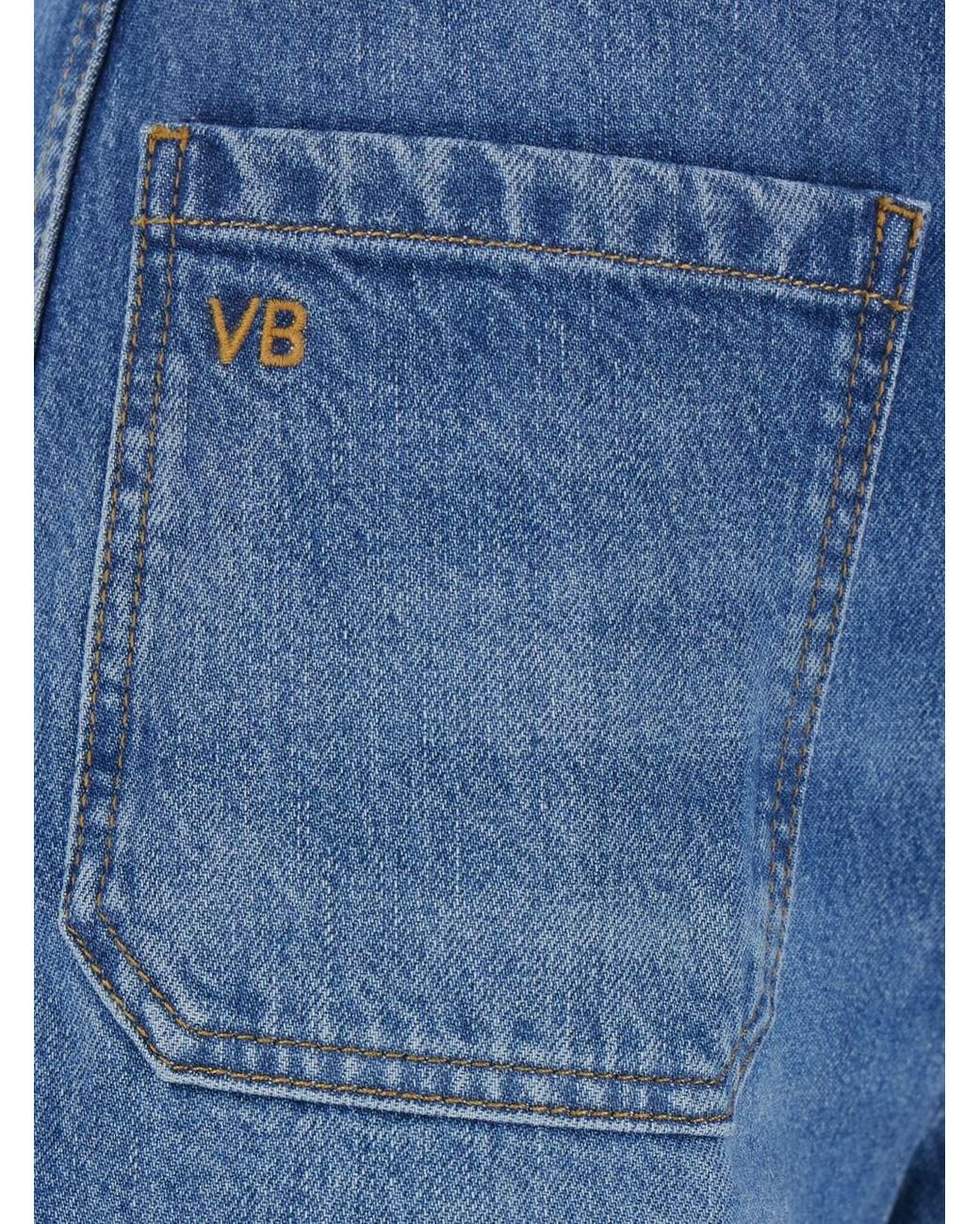 Victoria Beckham Blue Jeans Alina Cotton