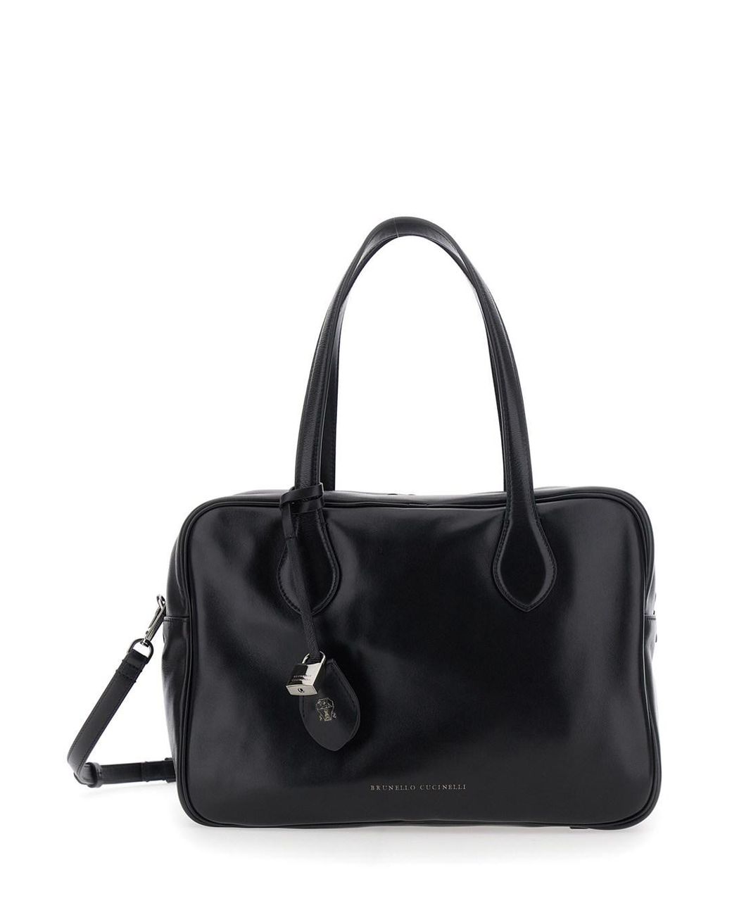 Brunello Cucinelli Black Handbag With Adjustable And Removable Shoulde