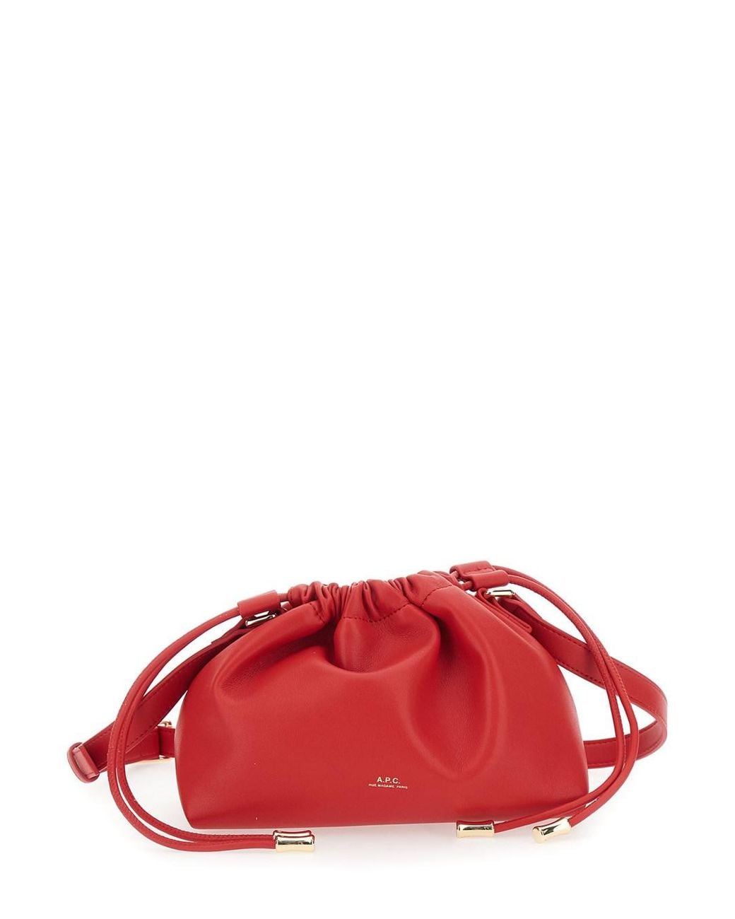 A.P.C. Red Sac Ninon Mini Bags Recycled Material With Leather Effect