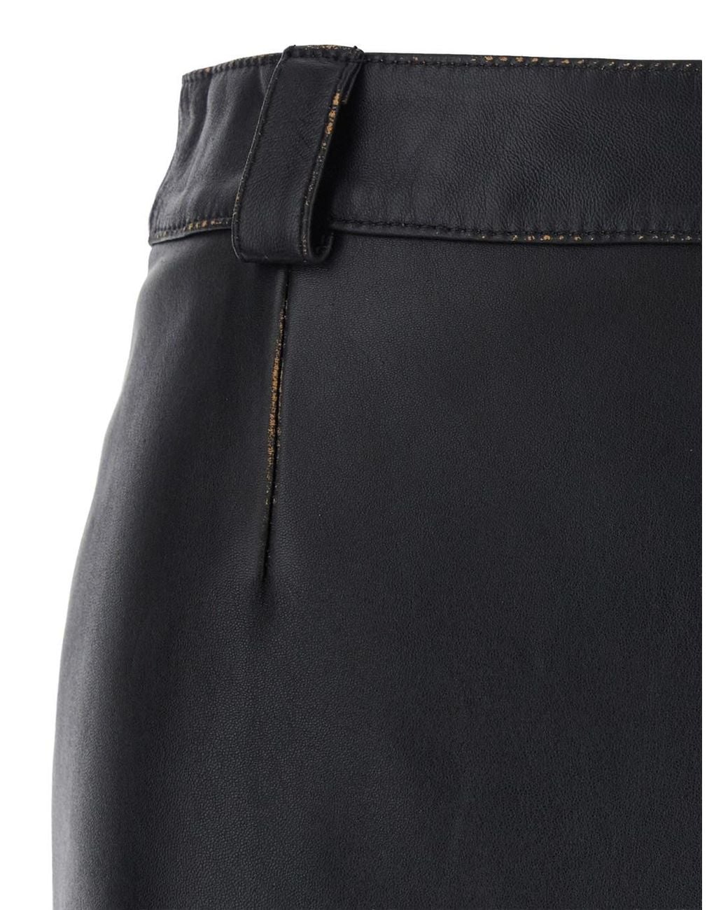Grifoni Black Skirt With Single Slit