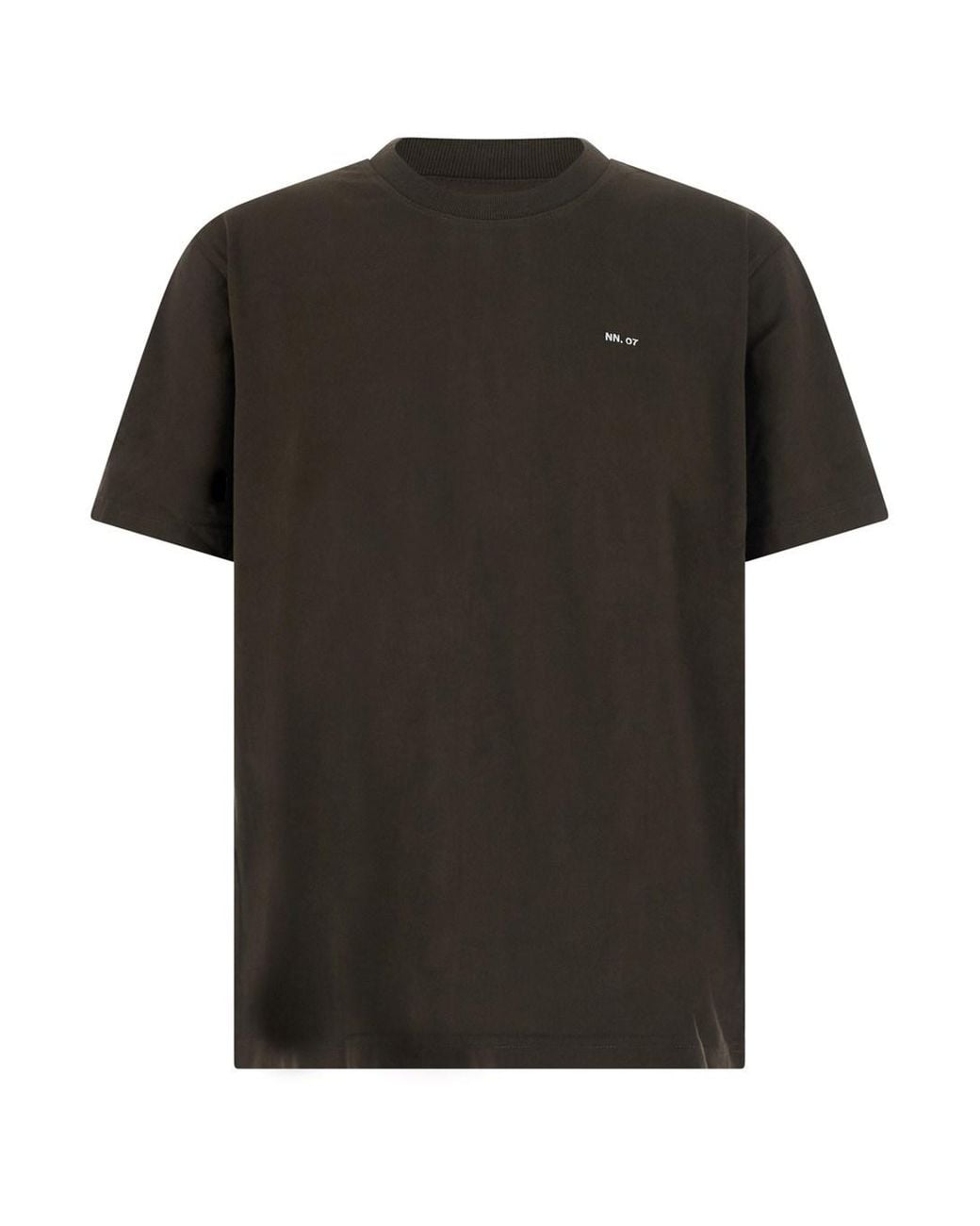 NN07 Black Fabric Adam Emb T-Shirt for men