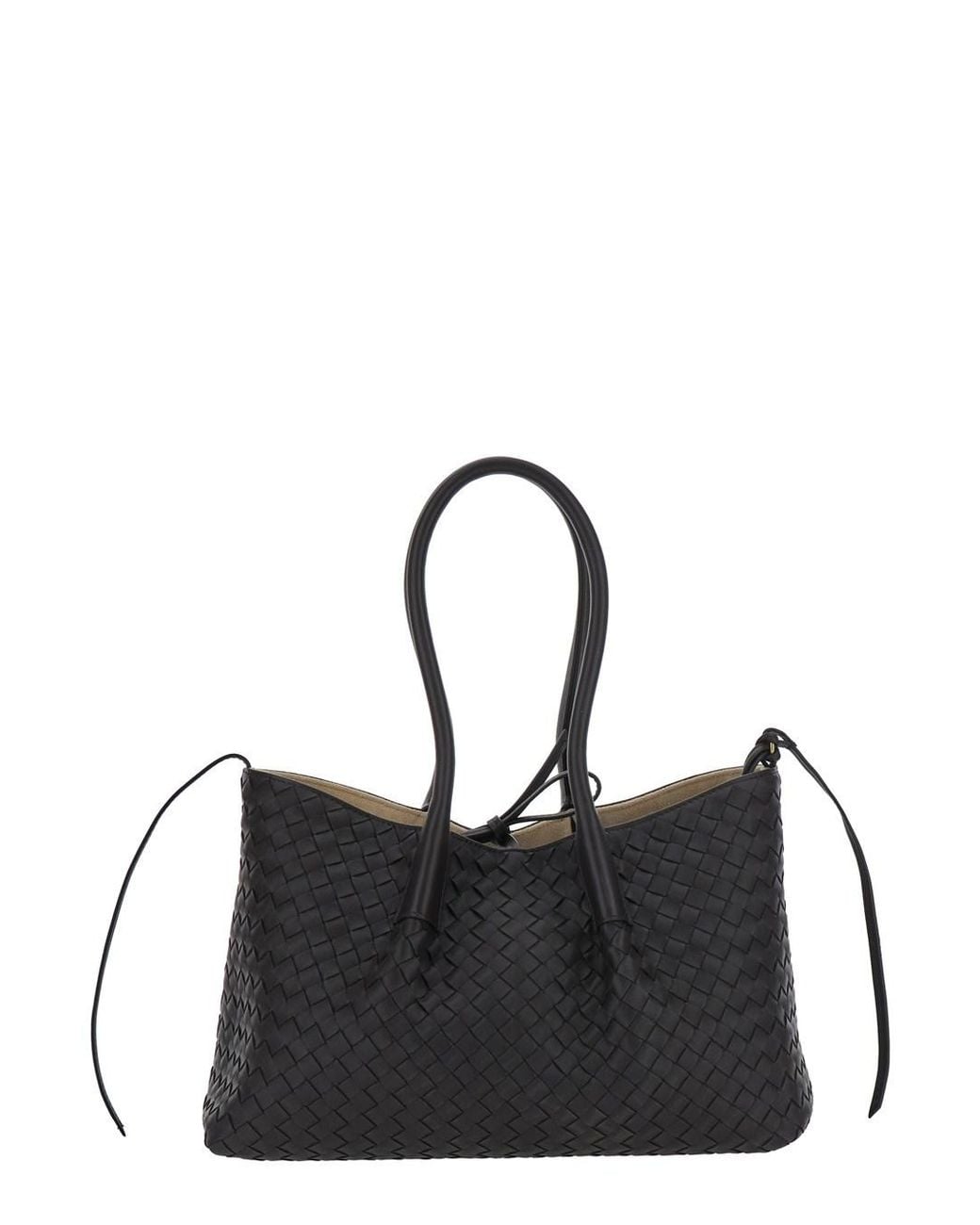 Bottega Veneta Black 'Pinacoteca' Medium Shoulder Bag With Drawstring