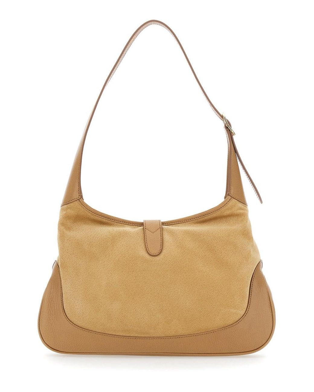 Gucci Natural 'Jackie 1961' Shoulder Bag With Adjustable Shoulder Strap