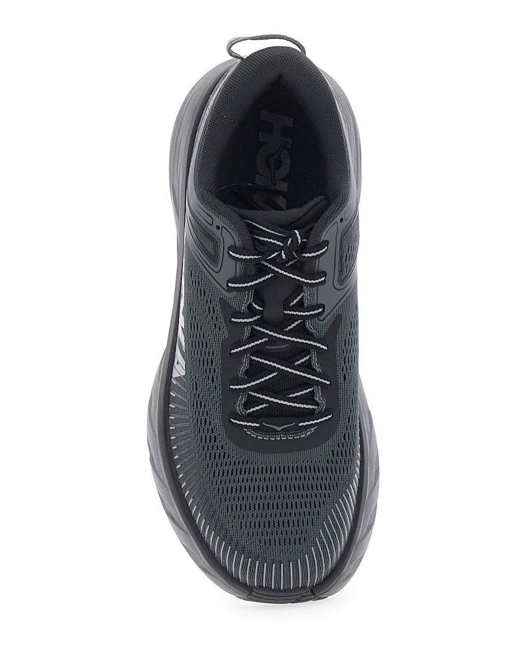 Hoka One One Gray Trainers Bondi 7 Tech Fabric