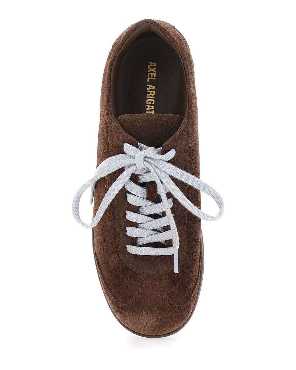 Axel Arigato Brown Low-Top Sneakers Zane Leather Trainers for men