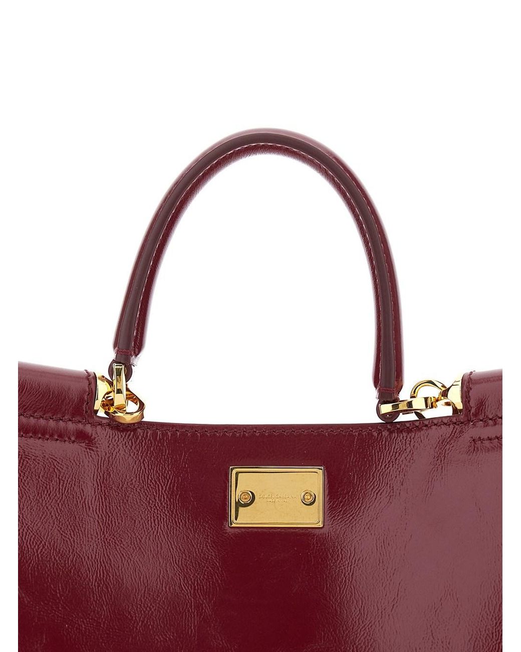 Dolce & Gabbana Purple Handbag 'Vittoria' With Adjustable Shoulder Strap And