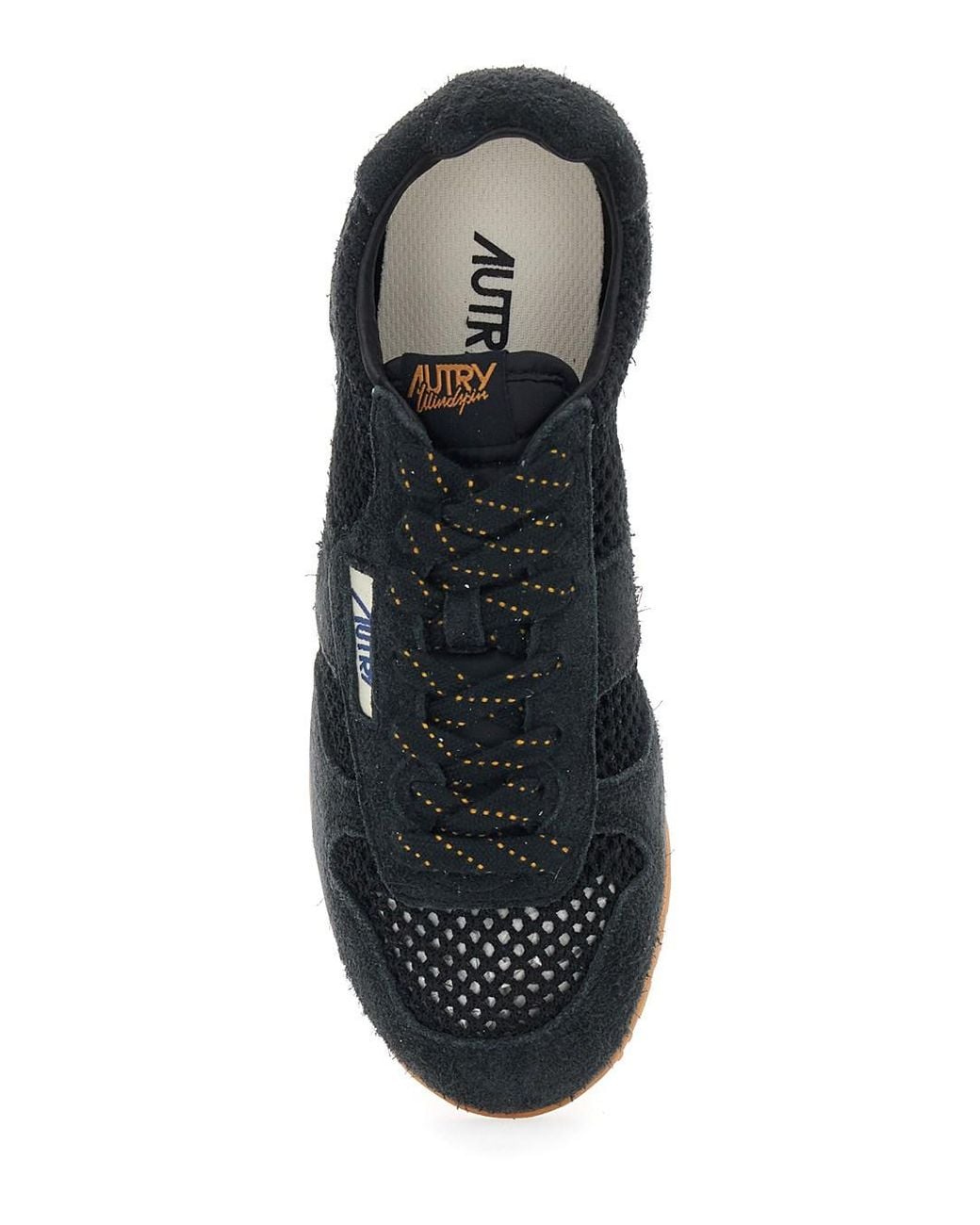 Autry Blue 'Windspin Low' Sneaker With Logo On The Side And On The Pu