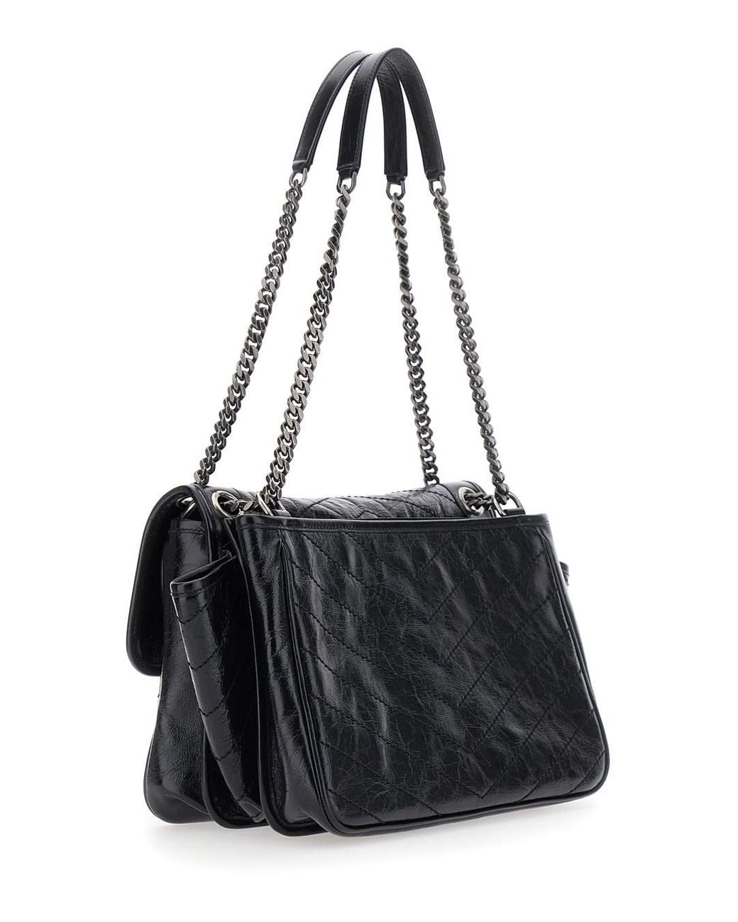 Saint Laurent Black Ysl Bo Niki Tripouch Tufo