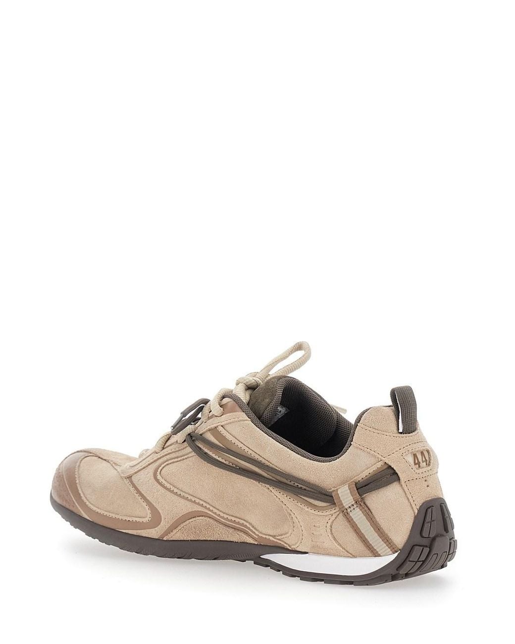 Balenciaga Brown 'Radar' Low Top Sneakers With Logo Patch On The Tongu for men