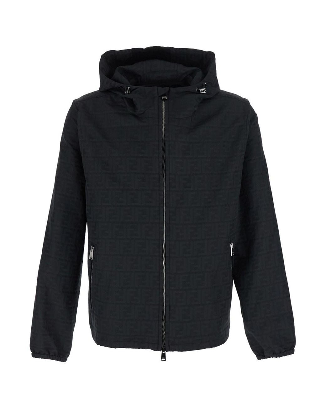 Fendi Blue Ff Nylon Cappuccio for men