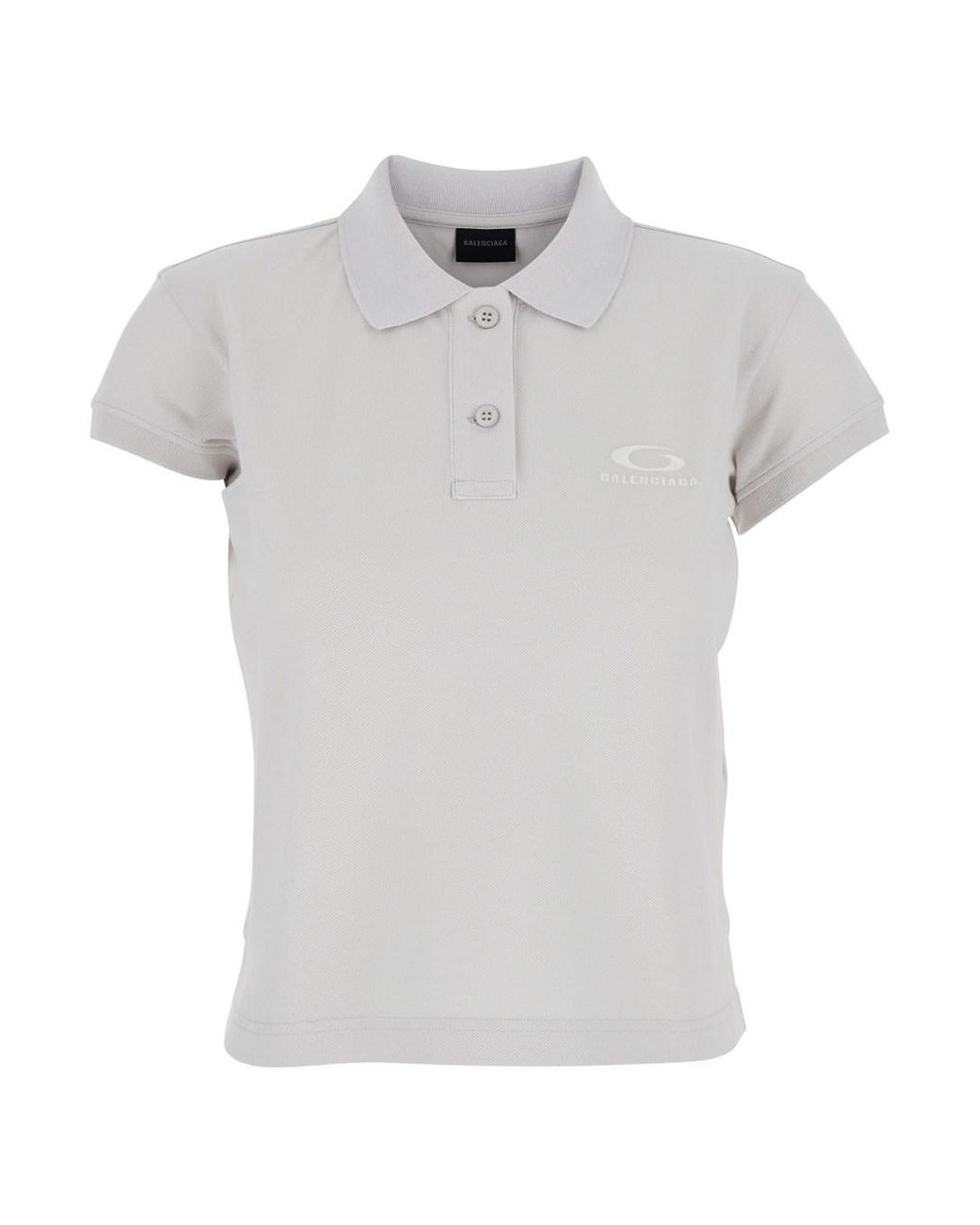 Balenciaga White Cotton Polo Shirt T-Shirts & Jerseys