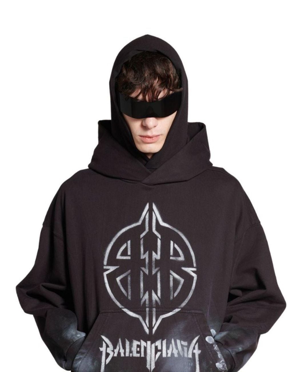 Balenciaga Black Hoodie for men