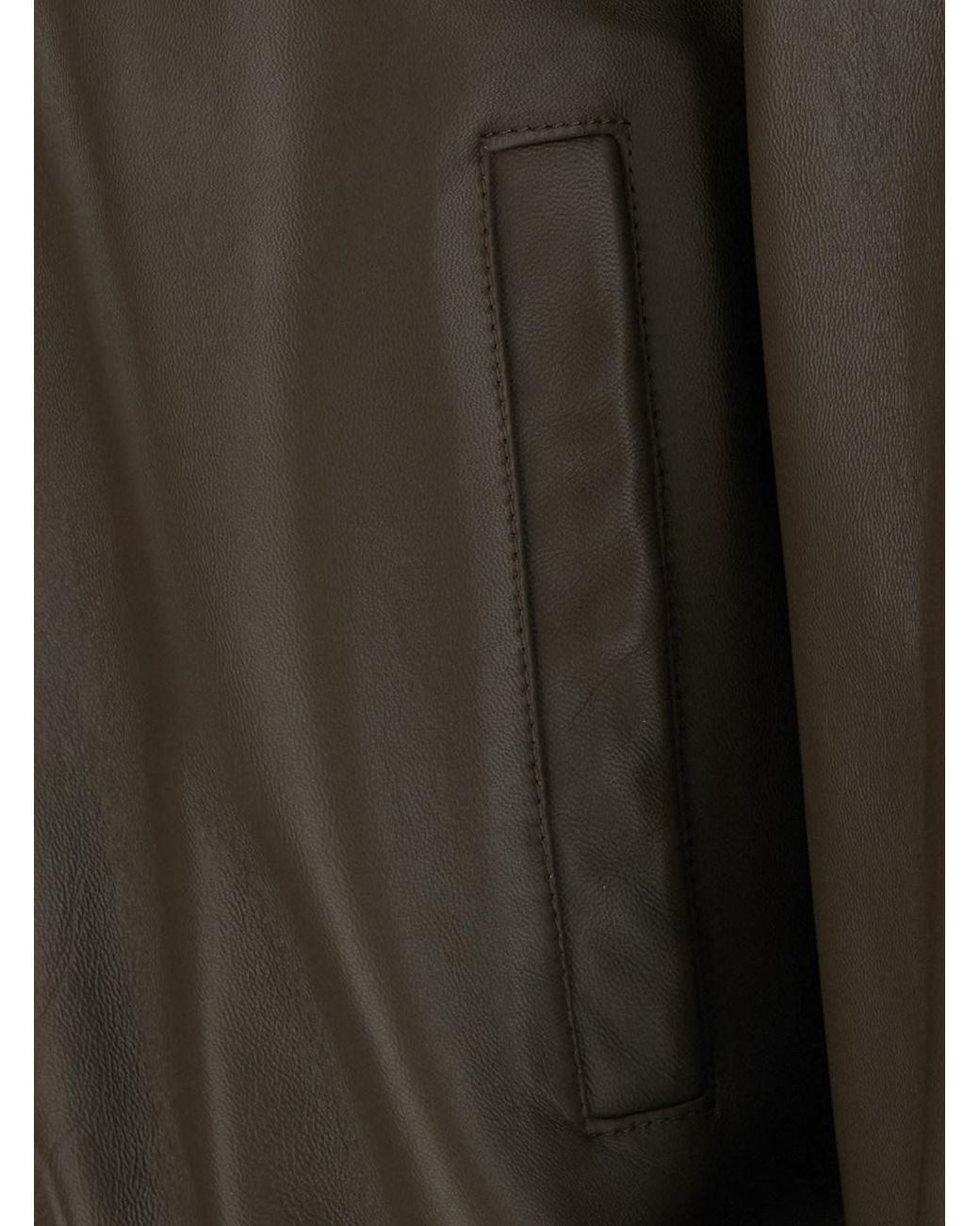 Grifoni Green Bomber Jacket With Removable Fur Collar