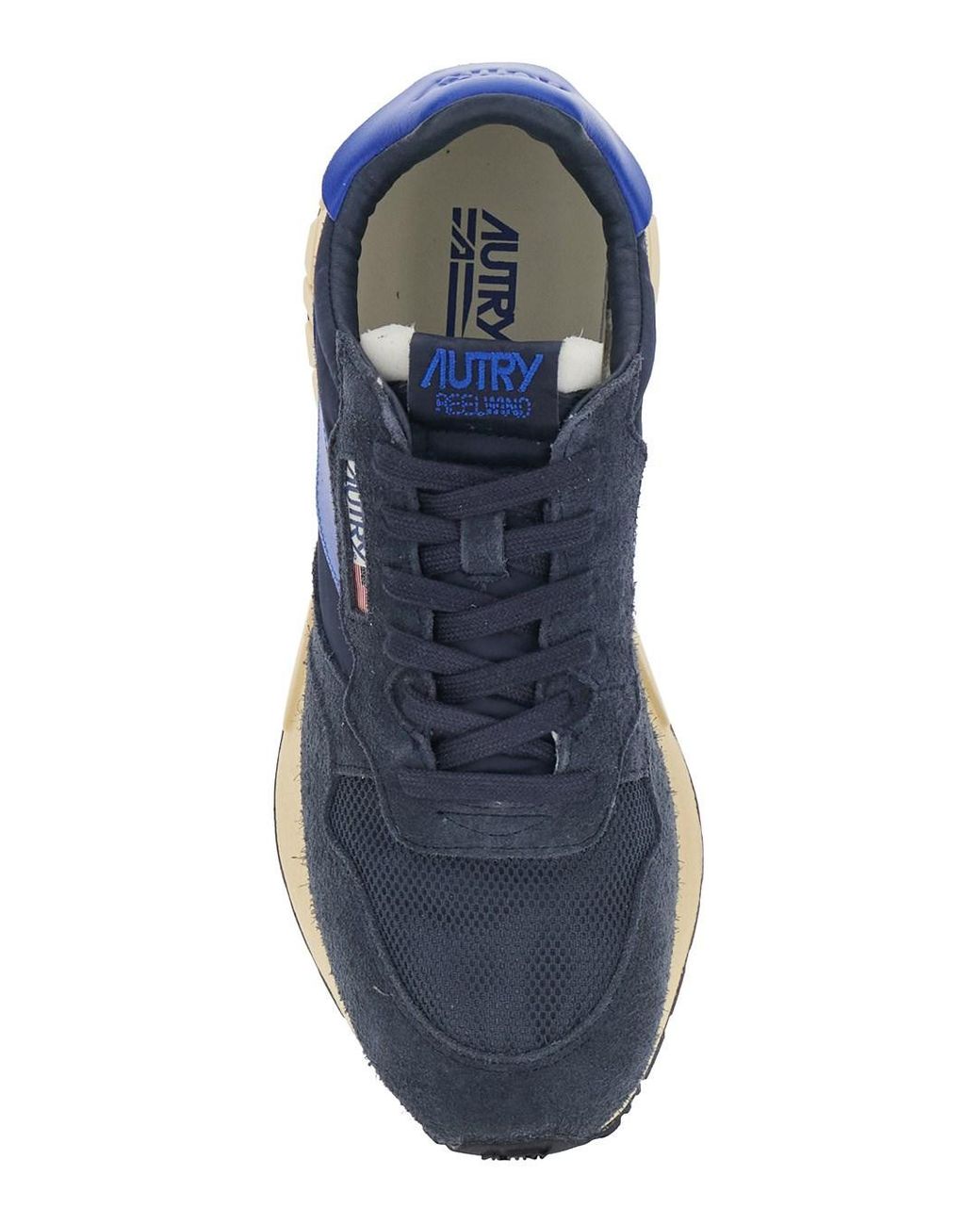 Autry Blue 'Reelwind' Sneakers With Logo Patch On The Tongue for men