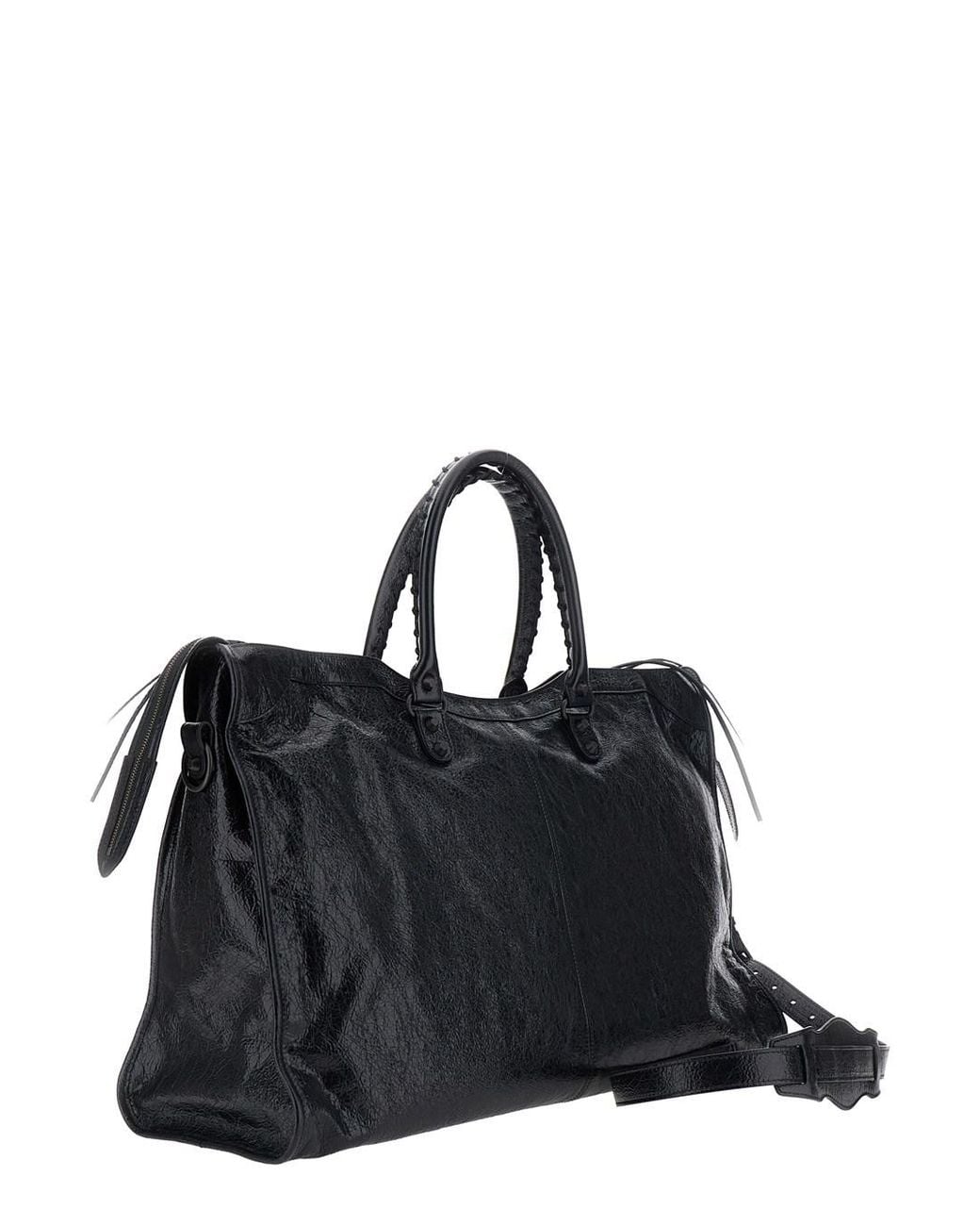 Balenciaga Black 'Le City Travel' Handbag With Adjustable And Removabl for men