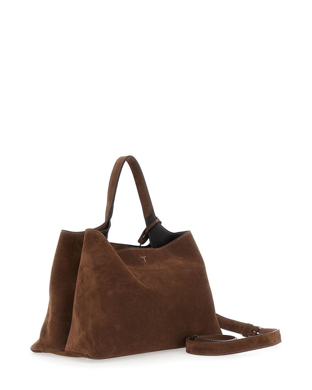 Tod's Brown Handbag With Adjustable And Removable Shoulder Strap And T