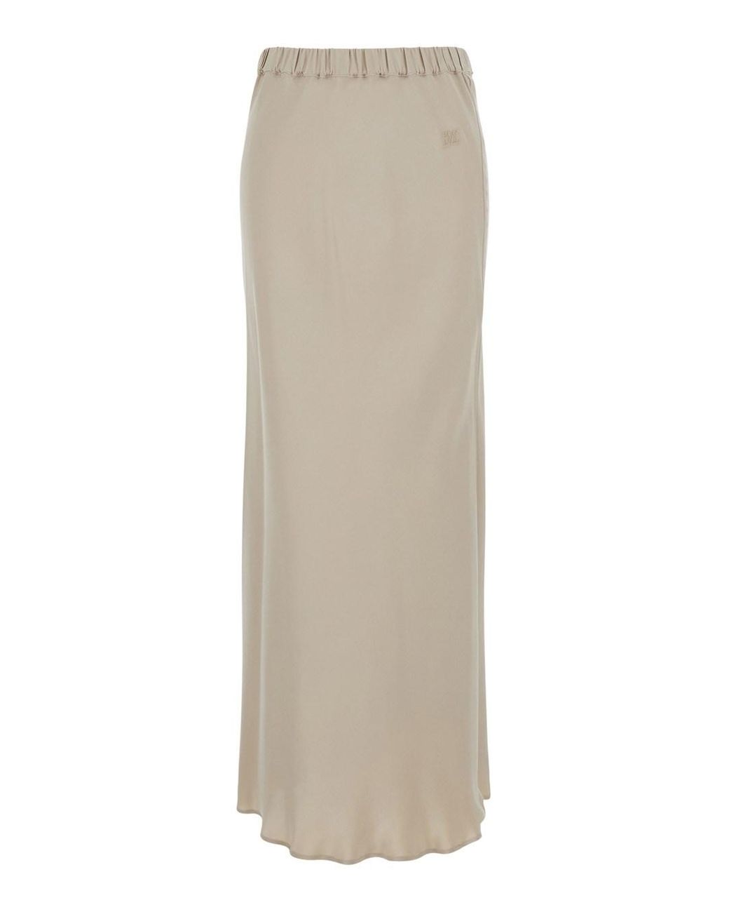 Max Mara White Skirt Sospiro Silk