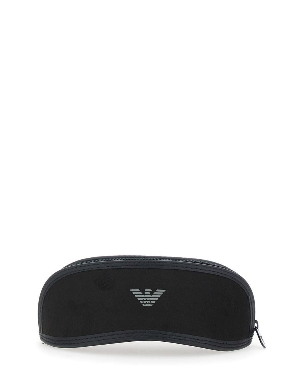 Emporio Armani Metallic Sunglasses With Square Lenses And Logo Plaque