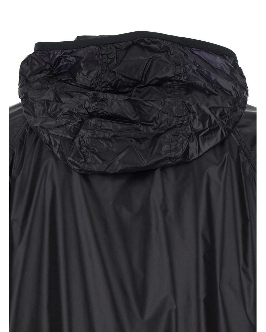 Moncler Genius Black 'Anubis' Jacket With Foldable Design And Iconic Logo Patch for men