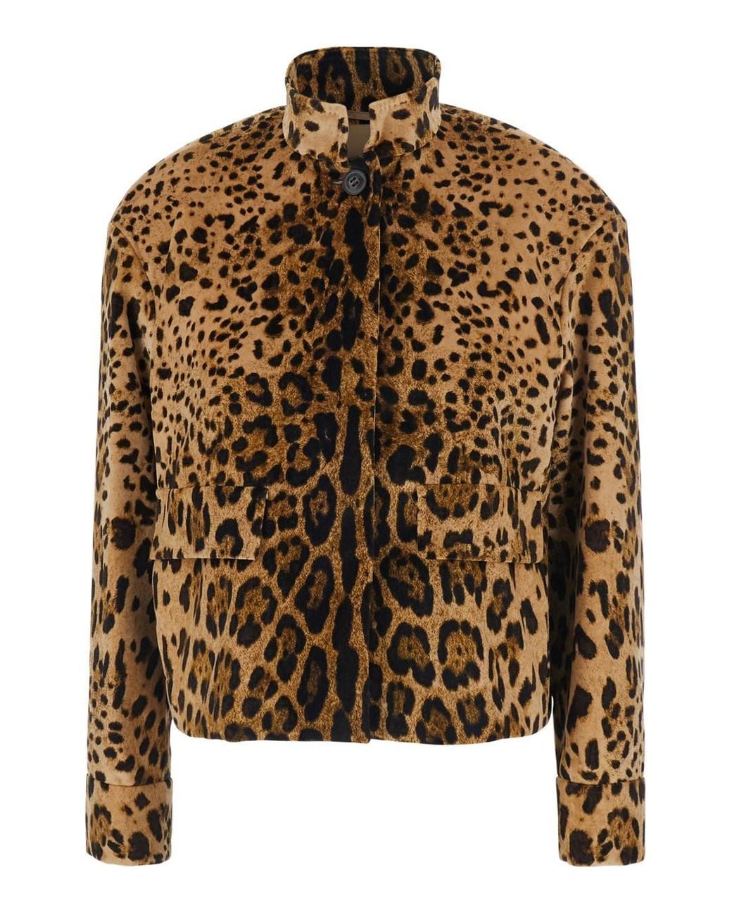 Max Mara Brown Crop Jacket Tedro Velvet Cotton Blazers