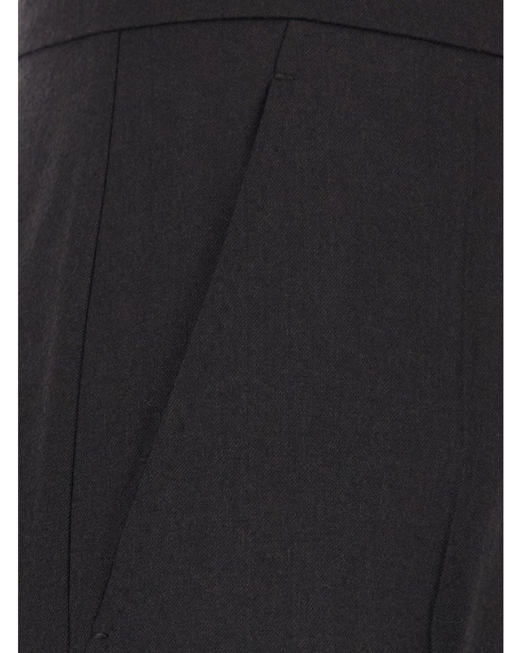 Max Mara Black Regular Flat Front Pant