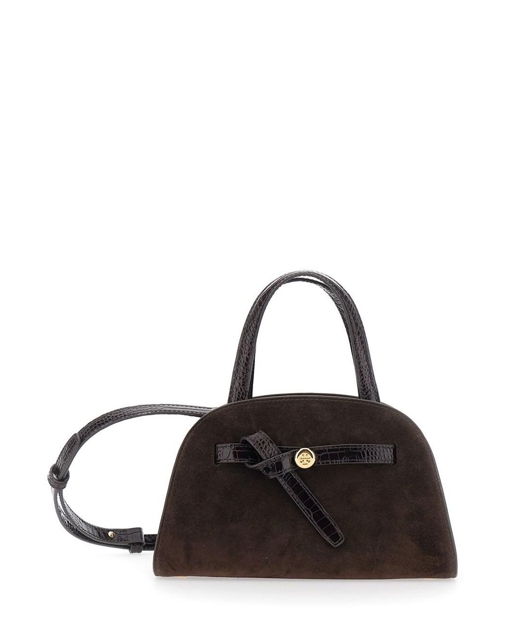 Tory Burch Black Tote Bag Romy Leather Calf