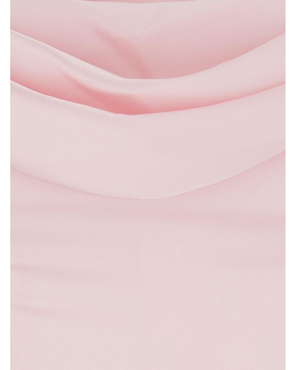 ROTATE BIRGER CHRISTENSEN Pink Dress Tech Fabric Polyester