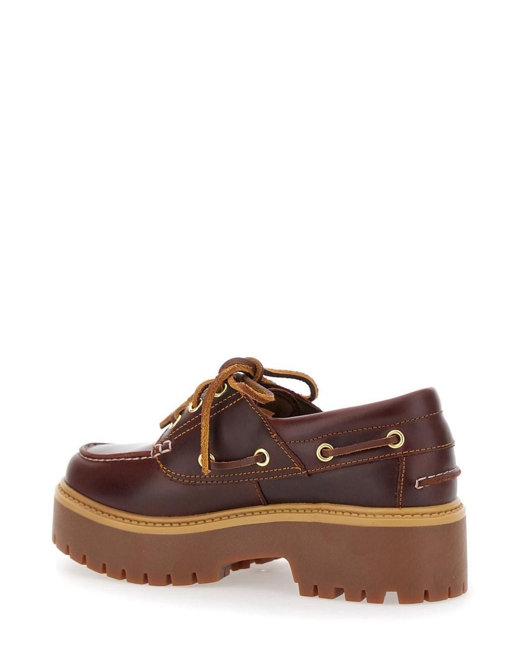 Timberland Brown Loafers Leather Platform