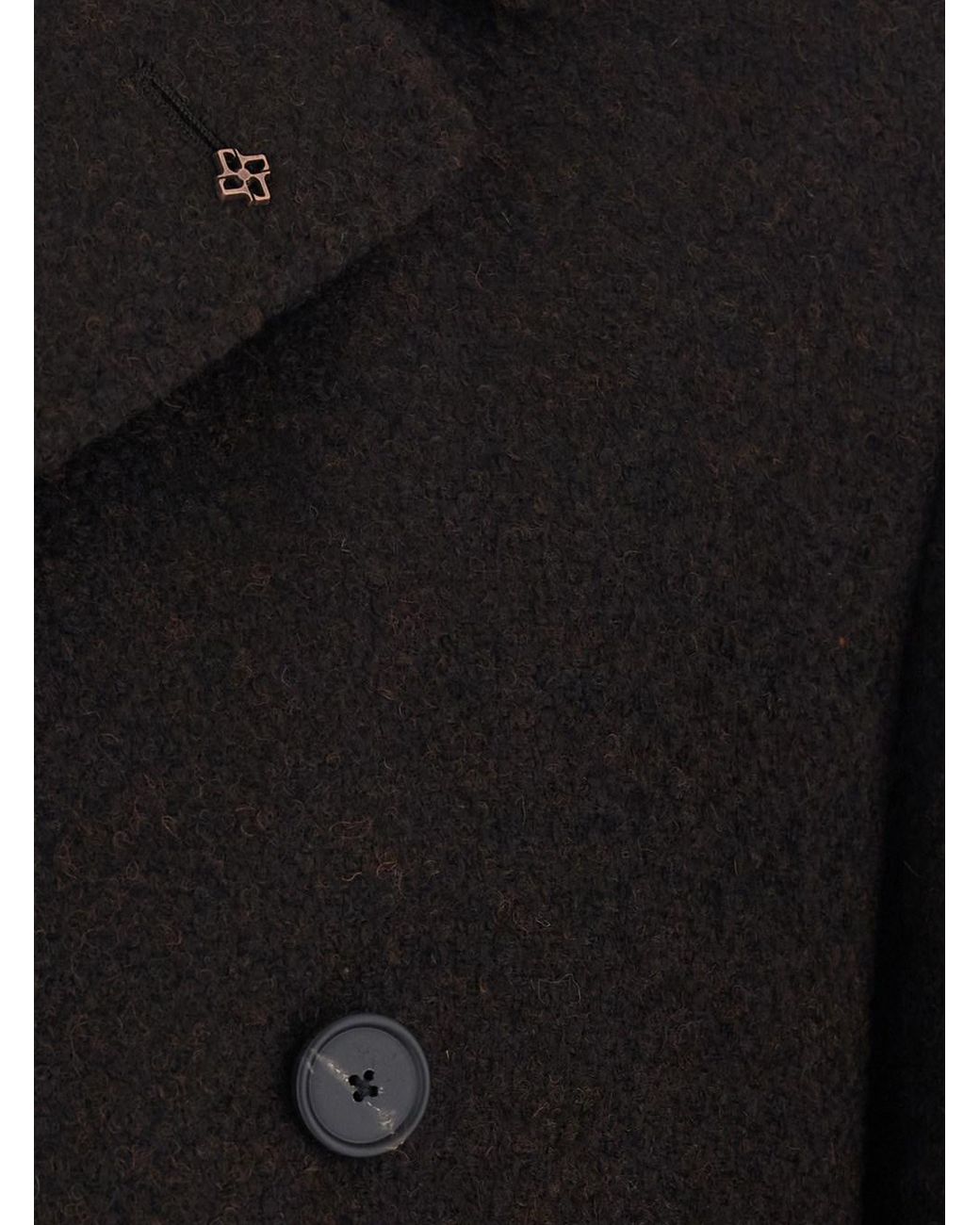 Tagliatore Black Coat Arden Double-Breasted for men