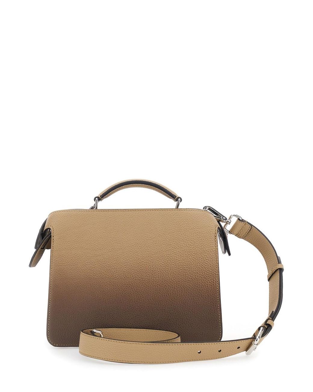 Fendi Brown 'Iseeu Small' Handbag With Removable Internal Pocket And F for men