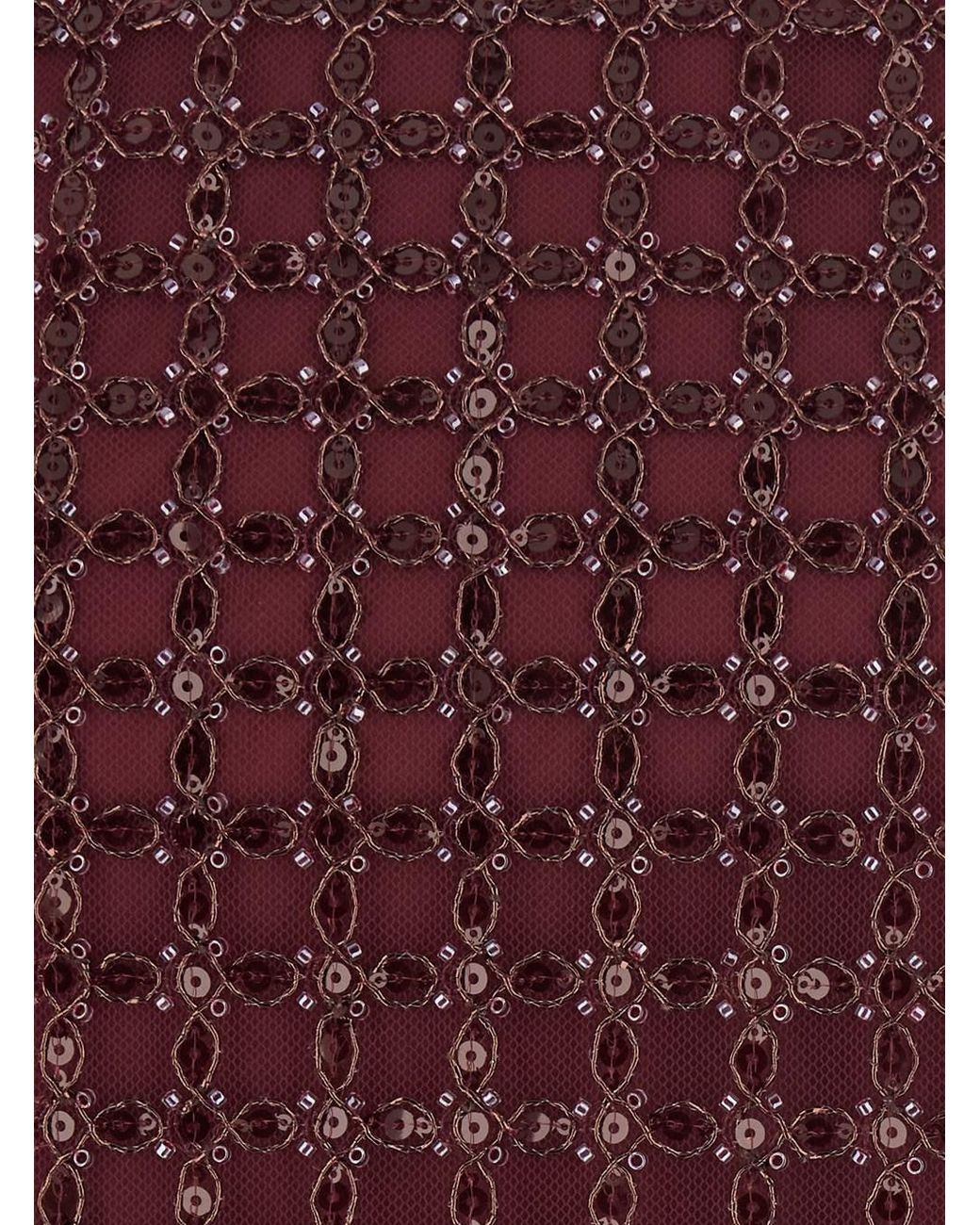 ROTATE BIRGER CHRISTENSEN Purple Dress Halterneck Sequin Polyester