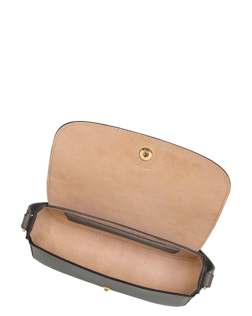 Longchamp Gray 'Epure' Crossbody Bag With Adjustable Strap