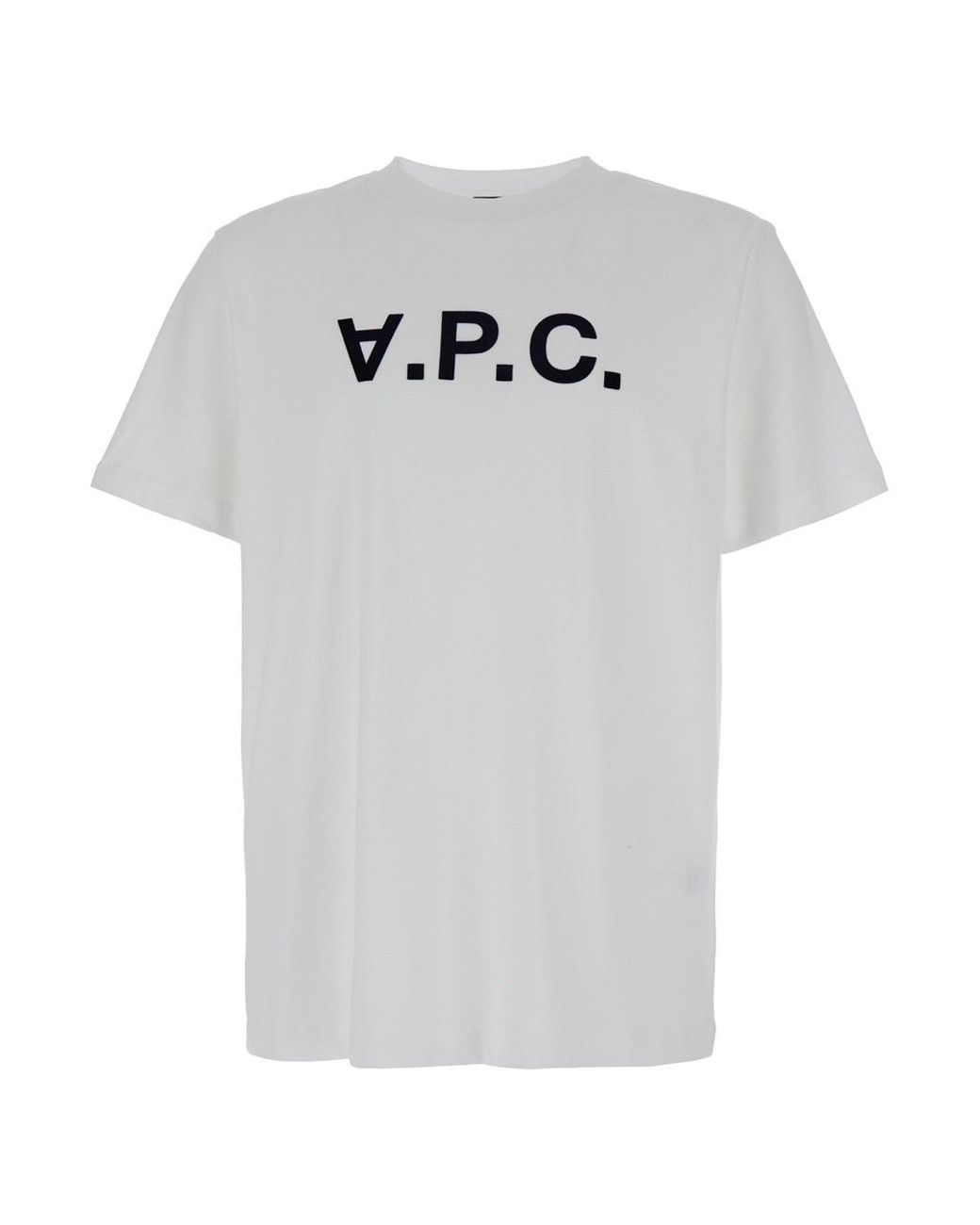 A.P.C. Gray Oversized T-Shirt With Apc Print