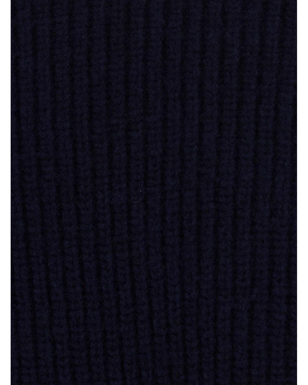 Saint Laurent Blue Ribbed Wool Sweater, Tops for men