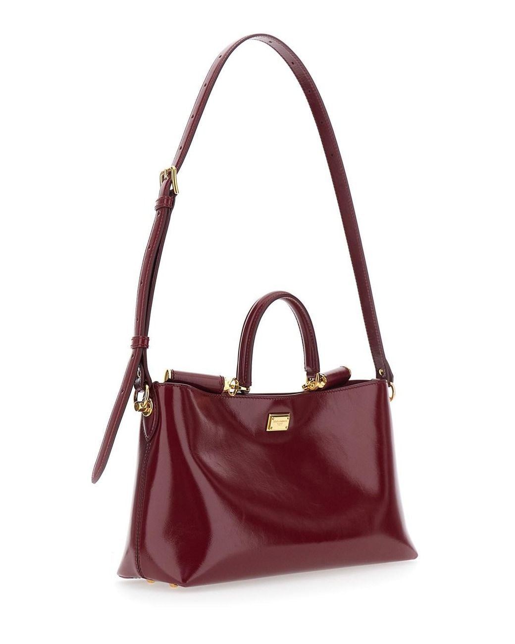 Dolce & Gabbana Purple Handbag 'Vittoria' With Adjustable Shoulder Strap And