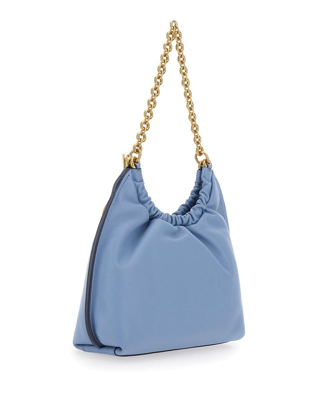 MICHAEL Michael Kors Blue 'Indie Small' Shoulder Bag With Chain