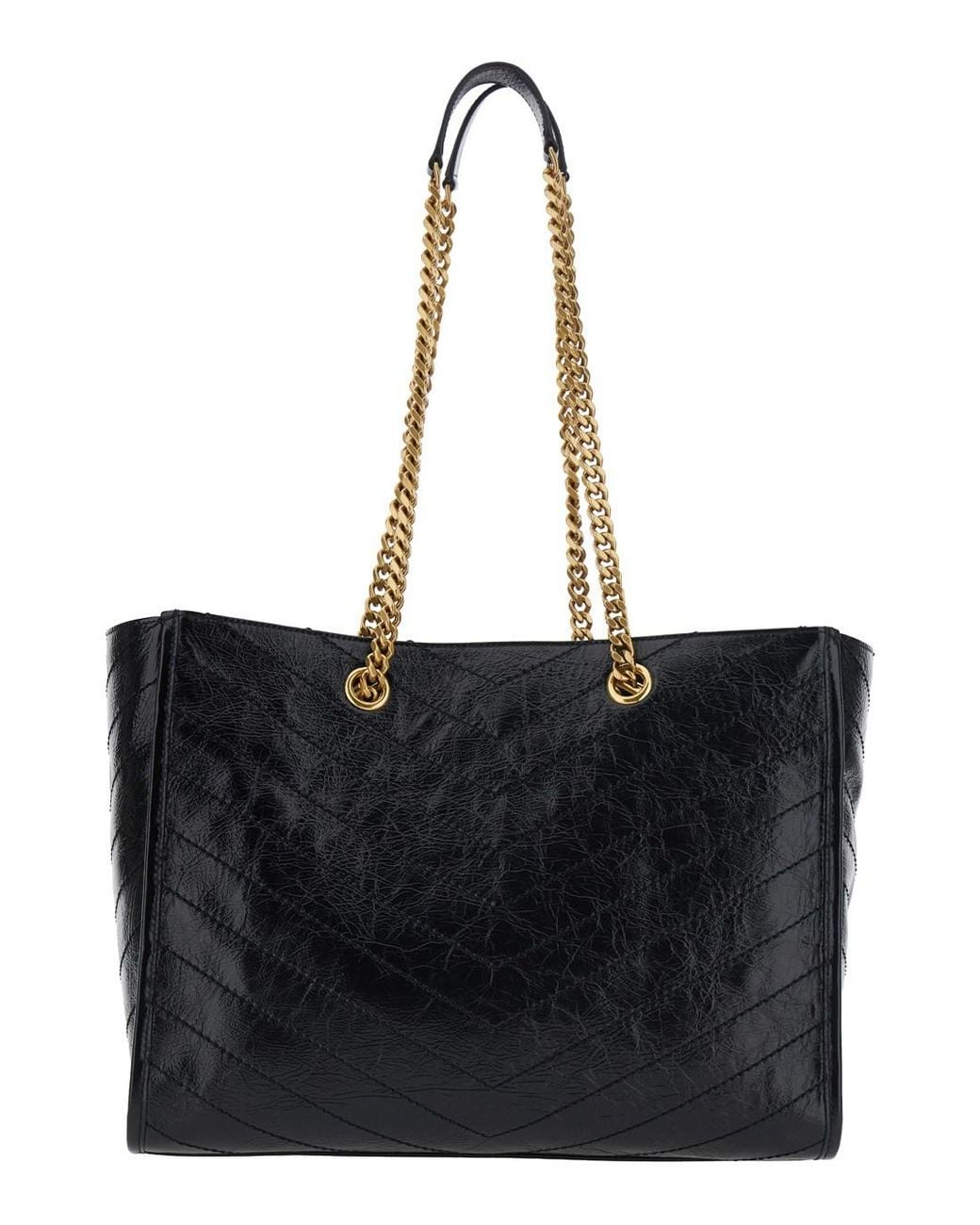 Saint Laurent Black 'Niki' Shoulder Bag With Logo Plaque On The Front