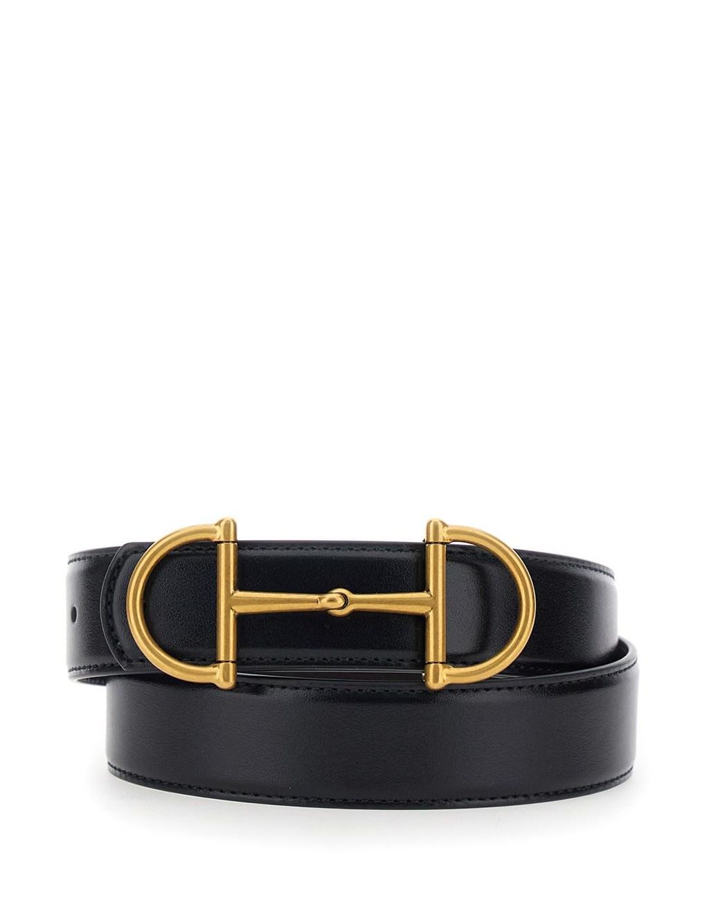 Gucci Black Belt Reversible Leather for men