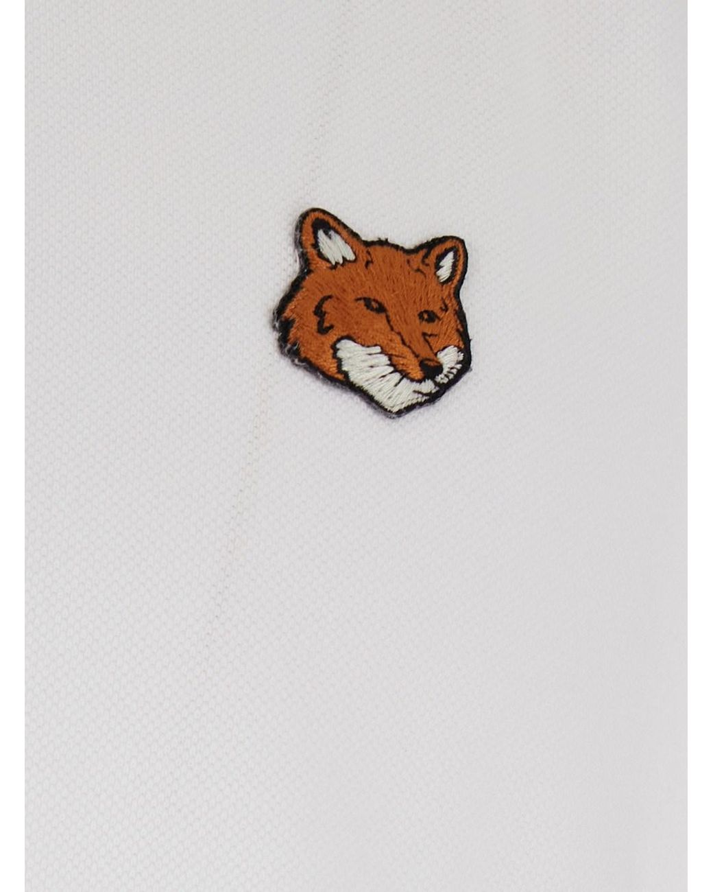 Maison Kitsuné White Polo Shirt for men