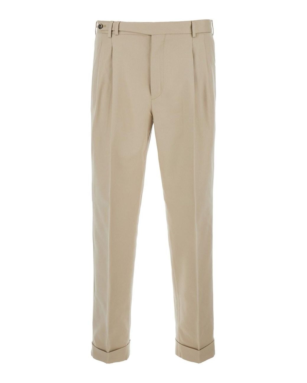PT Torino Natural Pants With Belt Loops And Front Pleats for men