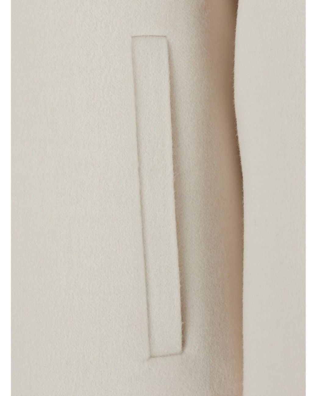 Fendi White Blouson Ff Double Wool